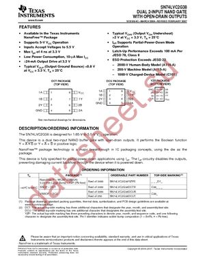 SN74LVC2G38DCUT datasheet  